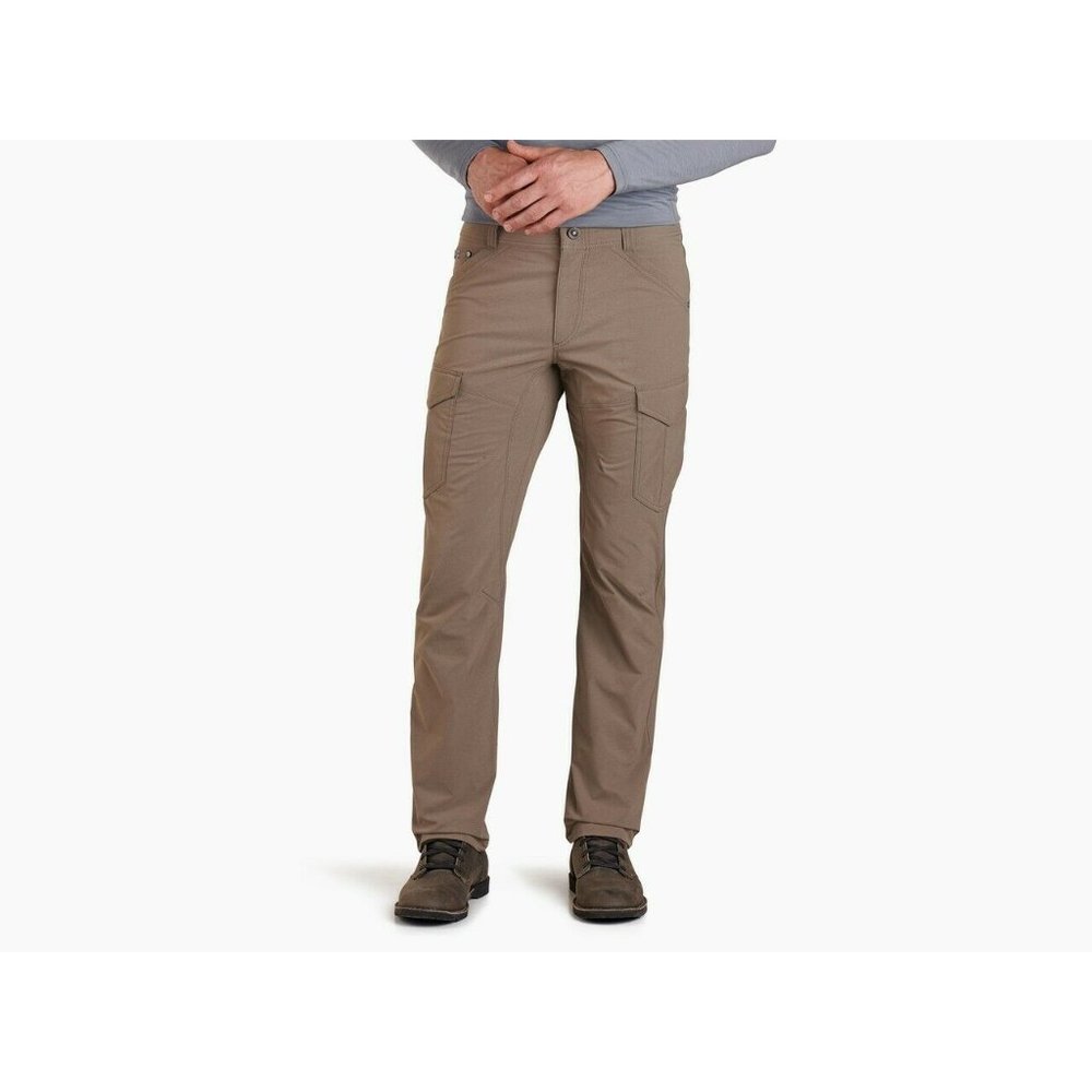Kuhl Born In The Mountains Mens Brown Comfort Flat Front Cargo Pants Size 34X32